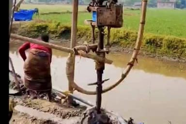 ক্যানিং ২: 'আমাদের পাড়া আমাদের সমাধান' প্রকল্পের মাধ্যমে পানীয় জলের সংকট মেটাতে সাবমারসিবল পাম্প বসানো হল