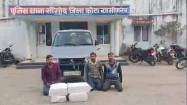 सांगोद: सांगोद में थाना पुलिस ने अवैध शराब के परिवहन के दौरान नाकाबंदी में 3 जनों को पकड़ा, 4 पेटी शराब की गई ज़ब्त