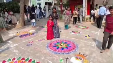 కామారెడ్డి: కల్కినగర్ శ్రీ అభయ ఆంజనేయ ఆలయంలో ముగ్గుల పోటీలు, విజేతలకు బహుమతులు అందజేసిన ఆలయ కమిటీ సభ్యులు