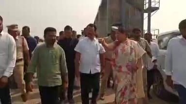 నిర్మల్: మామడ మండలం పొన్కల్ గ్రామంలో సదర్మాట్ బ్యారేజీ ప్రారంభోత్సవ ఏర్పాట్లను పరిశీలించిన జిల్లా ఇంచార్జి మంత్రి జూపల్లి కృష్ణ