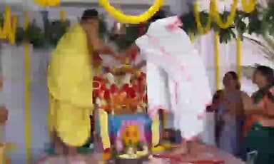 అలంపూర్: జోగులాంబ ఆలయంలో యోగ నరసింహ స్వామి కల్యాణ మహోత్సవం నిర్వహణ