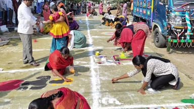 ఎమ్మిగనూరు: ఎమ్మిగనూరులో ఎస్ఎఫ్ఐ, డివైఎఫ్ఐ ఆధ్వర్యంలో మహిళలకు సంక్రాంతి పండుగ సందర్భంగా ముగ్గుల పోటీలు..