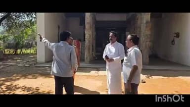 తొట్టంబేడు గిరి ప్రదక్షణ రోడ్డును పరిశీలించిన ముక్కంటి ఆలయ ఈవో బాపిరెడ్డి