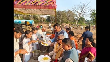 कसडोल: कसडोल विधायक संदीप साहू ने असनींद में भूमि पूजन एवं त्रिदिवसिया सत्संग समारोह में लिया हिस्सा