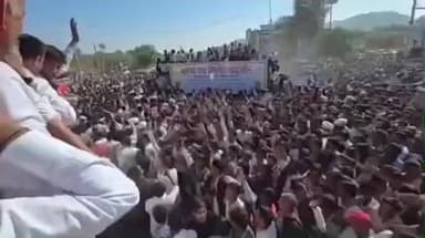 धोरीमन्ना: बाड़मेर-बालोतरा जिला सीमांकन को लेकर जनआक्रोश रैली का आयोजन, सचिन पायलट हुए सम्मिलित