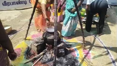 தேனி: வீரபாண்டி பேரூராட்சியில் சேர்மன் தலைமையில் சமத்துவ பொங்கல் விழா கொண்டாடினர்