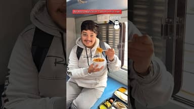 Say bye to unhygienic station food now 🤮 #ytshorts #railrestro #foodontrain