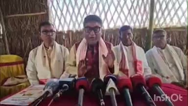 মৰিগাঁও: আহঁতগুৰি এইবাৰ আনুস্থানিক ভাৱে অনুষ্ঠিত নহয় ঐতিহ্যমণ্ডিত মহযুঁজ, এই কথা সংবাদমেল যোগে জনাই উদযাপন সমিতিয়ে