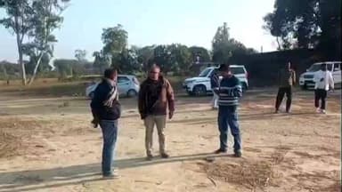 बिसवां: मछरेहटा के बहोरनपुर व राठौरपुर में हेलीपैड निर्माण के लिए भूमि का किया गया चिन्हांकन