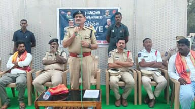 ధర్మారం: పెద్దబొంకూరు రోడ్డు భద్రతపై అవగాహన కల్పించిన పెద్దపల్లి డిసిపి భూక్యారాంరెడ్డి