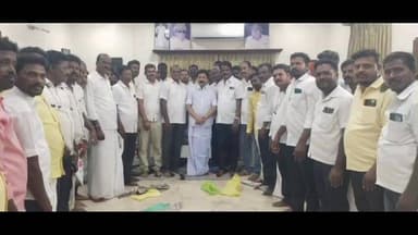 திண்டிவனம்: திண்டிவனத்தில் அதிமுக முன்னாள் அமைச்சர் நேரில் சந்தித்து பொங்கல் வாழ்த்துக்கள் தெரிவித்த பாமக எம்எல்ஏ