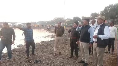 बड़वाह: बड़वाह में मां नर्मदा जयंती के 19 जनवरी से होने वाले सात दिवसीय आयोजन की व्यवस्थाओं का अधिकारियों ने किया निरीक्षण