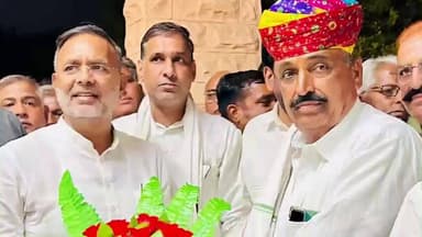 खींवसर: खींवसर विधायक रेवंतराम डांगा ने ऊर्जा मंत्री हीरालाल नागर को जन्मदिवस की शुभकामना दी