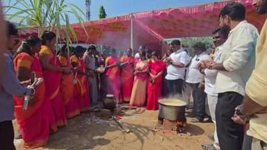 காஞ்சிபுரம்: 48 வது வார்டு பகுதியில் தூய்மை பணியாளர்களுடன் சமத்துவ பொங்கல் விழா நடைபெற்றது