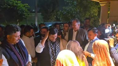 जोधपुर में PCC अध्यक्ष #Govind Singh Dotasrऔर नेता प्रतिपक्ष Tika Ram Jully का सांसद उम्मेदाराम बेनीवाल के आवास पर आगम...