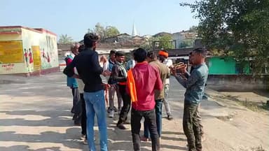 ग्राम इकलोद में आरएसएस के 100 वर्ष पूर्ण होने के उपलक्ष्य में झंडा यात्रा निकाली गई और भूमि पूजन किया गया