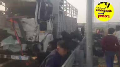 पूर्वांचल एक्सप्रेस-मार्ग पर बड़ा हादसा हुआ #graminjagran #graminsamachar #localnews