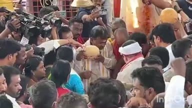 భీమదేవరపల్లి: కొత్తకొండ వీరభద్ర స్వామి వారిని దర్శించుకున్న రాష్ట్ర మంత్రులు పొన్న ప్రభాకర్, కొండా సురేఖ