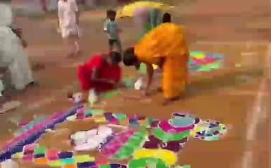 గద్వాల్: ఉప్పల గ్రామంలో ఆలయ కమిటీ ఆధ్వర్యంలో మహిళలకు ముగ్గుల పోటీలు నిర్వహణ