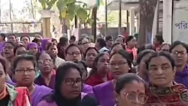 রাজগঞ্জ: রাজগঞ্জে একাধিক দাবিতে ডেপুটেশন প্রদান আশা কর্মীদের