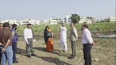 बुरहानपुर नगर: बीज निगम की ज़मीन पर बनेगा नगर निगम का भवन, महापौर ने निर्माण एजेंसी के साथ किया निरीक्षण