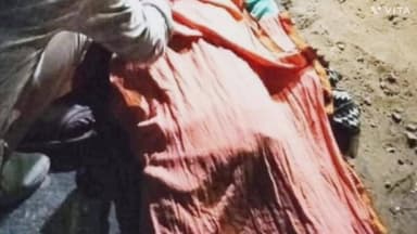 माडा: माड़ा थाना क्षेत्र में सड़क हादसे में युवक की मौत के बाद लगा चक्काजाम