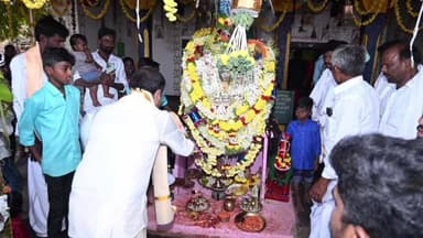 ಕೂಡ್ಲಿಗಿ: ಹುರುಳಿಹಾಳ್,ಮ್ಯಾಸರಹಟ್ಟಿ ಗ್ರಾಮದಲ್ಲಿ ಶ್ರೀ ಕೋಟೆ ಗುಡ್ಡದ ಮಾರಮ್ಮದೇವಿಯ ಜಾತ್ರಾ ಮಹೋತ್ಸವ ಆಚರಣೆ,ಶಾಸಕ ಶ್ರೀನಿವಾಸ್ ಭಾಗಿ