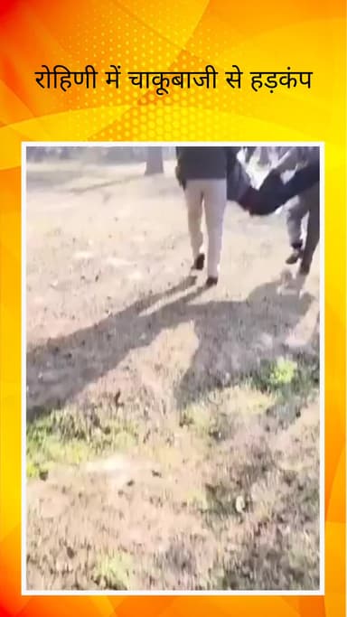 रोहिणी: रोहिणी में चाकूबाजी से हड़कंप, जापानी पार्क में युवक पर जानलेवा हमला