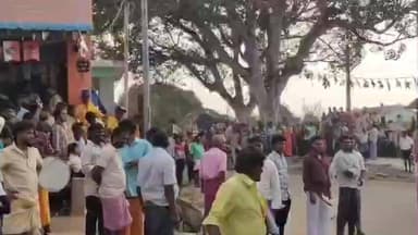 சூளகிரி: சிம்பல்திராடி கிராமத்தில் நடந்த பாரம்பரிய எருதுவிடும் விழாவினை ஆர்வமுடன் கண்டுகளித்த கிராம மக்கள்