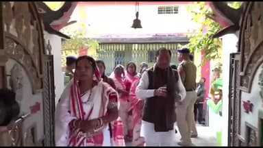 कुनकुरी: मुख्यमंत्री विष्णु देव साय ने पमशाला के राधा-कृष्ण मंदिर में की पूजा-अर्चना