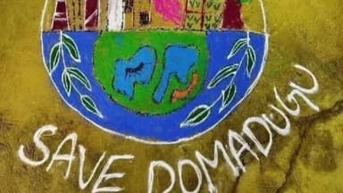 పటాన్చెరు: దోమడగు లో డ్రగ్స్ యూనిట్ పరిశ్రమలు మూసివేయాలని డిమాండ్ చేస్తూ ముగ్గులు వేసి నిరసన