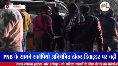 श्योपुर: PNB के सामने स्कॉर्पियो डिवाइडर पर चढ़ी, सभी सवारी सुरक्षित | ChambalTV
#श्योपुर #sheopur #चंबलटीवी #Jansamp...