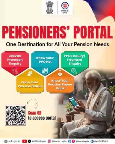 Convenience for every pensioner.
Explore seamless services on the EPFO Pensioners’ Portal.
#EPFOwithYou #HumHainNa #ईपीएफओ #EPFO #Pensioners