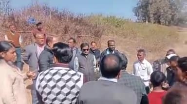 मानपुर: जनपद पंचायत मानपुर की ग्राम पंचायतों का भारत सरकार के कैबिनेट सचिव तरुण कुमार पिथोड़े ने किया निरीक्षण