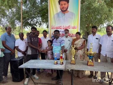 బిజినేపల్లి: ఖానాపూర్ గ్రామంలో సంక్రాంతి పండుగ సందర్భంగా క్రికెట్ పోటీలు