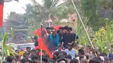 திருவெண்ணைநல்லூர்: டி.எடையார் கிராமத்தில் பேரக்குழந்தைகளுடன் மாட்டு வண்டியில் வலம் வந்த முன்னாள் அமைச்சர் பொன்முடி