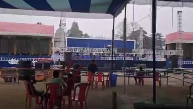 গঙ্গারামপুর: রাত পোহালেই গঙ্গারামপুর পৌর উৎসব, শেষ মুহূর্তে জোর কদমে প্রস্তুতি