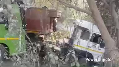 तेघरा: एनएच 28 पर कोच बस और हाइवा की ज़ोरदार टक्कर, कई यात्री घायल