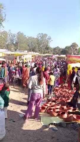 ललितपुर जिला #राजघाट मेला #कार्यक्रम रोड पर