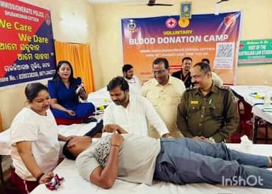 କଟକ ପୌରାଞ୍ଚଳ: କଟକ ଚାଉଳିଆଗଞ୍ଜ ଥାନା ପକ୍ଷରୁ ବିଶାଳ ରକ୍ତଦାନ ଶିବିର ଅନୁଷ୍ଠିତ