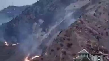 टापरी: उरनी ढांक के करीब घासनी में लगी आग, जान के नुकसान की नहीं है सूचना