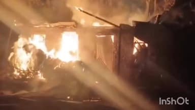 सलूनी: ग्राम पंचायत मांझली में आग ने मचाया तांडव, जलकर राख हुआ मकान, पशुओं के लिए एकत्रित चारा भी हुआ नष्ट