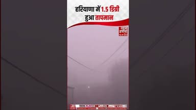 Haryana में आज से बदलेगा मौसम, घना कोहरा छाया: तापमान 1.5 डिग्री रहा | #haryanaweather #shorts