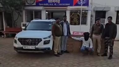 शामगढ़: पुलिस को लगातार दूसरी सफलता, अवैध 22 पेटी बियर के साथ एक आरोपी गिरफ्तार, मामला दर्ज, पूछताछ जारी