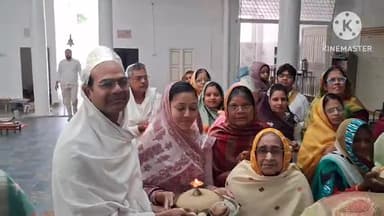 शाढ़ौरा: जैन दर्शन के प्रथम तीर्थंकर भगवान आदिनाथ के निर्वाण महोत्सव पर 108 कलशों से हुआ महामस्तकाभिषेक