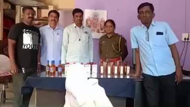 धर्माबाद: नेहरू चौक येथे अवैधरित्या विदेशी दारू चोरटी विक्री करण्याच्या उद्देशाने ताब्यात बाळगल्याप्रकरणी पोलिसात गुन्हा नोंद