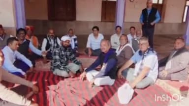 खमनोर: खमनोर में कांग्रेस की बड़ी बैठक में 'मनरेगा बचाओ' का लिया संकल्प