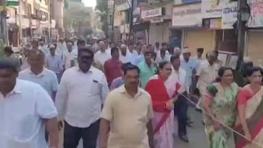 ಬೆಳಗಾವಿ: ಬೆಳಗಾವಿ ನಗರದಲ್ಲಿ ಎಂಇಎಸ್ ನಾಯಕರು ಹುತಾತ್ಮ ದಿನಾಚರಣೆ ವೇಳೆ ಪುಂಡಾಟ ಮೆರೆದ ಎಂಇಎಸ್