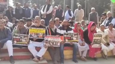 घाटीगांव: इंदौर दूषित पानी कांड पर कांग्रेस का सत्याग्रह, पीड़ितों के लिए न्याय की मांग