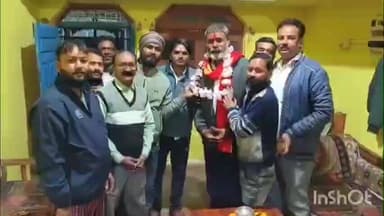 शाहगढ़: नर्मदाजी की पैदल परिक्रमा पूर्ण होने पर सेन समाज ने शाहगढ़ मंडल अध्यक्ष का किया स्वागत